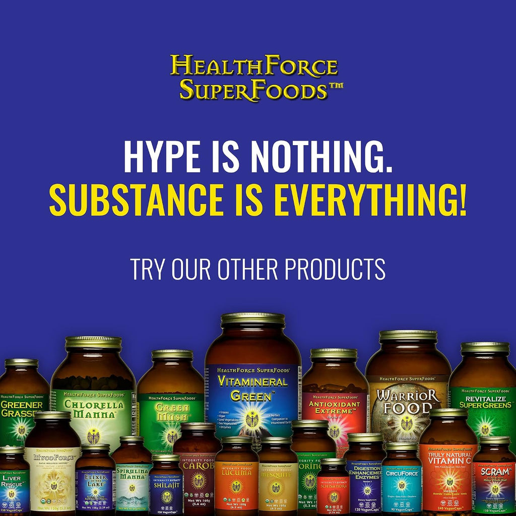 HEALTHFORCE SUPERFOODS Vitamineral Green - Suplemento Mineral en Polvo Verde con Superalimentos - 120 Cápsulas