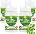 Gurmar (Gymnema sylvestre) Cápsulas 500mg | 240 Cápsulas Veganas | Extracto Natural del Himalaya | Pack de 4