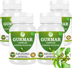 Gurmar (Gymnema sylvestre) Cápsulas 500mg | 240 Cápsulas Veganas | Extracto Natural del Himalaya | Pack de 4