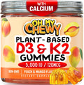 OH MY CHEWY Gominolas de Vitamina D3 K2 y Calcio - 5000 UI D3, 120 mcg K2 (MK-7), 120 mg Calcio - Vegano y no GMO - 120 unidades