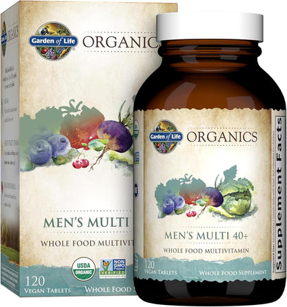 Garden of Life Organics Men's 40+ – Apoyo energético y metabólico: Gracias a la vitamina B12 en forma de – Image 1