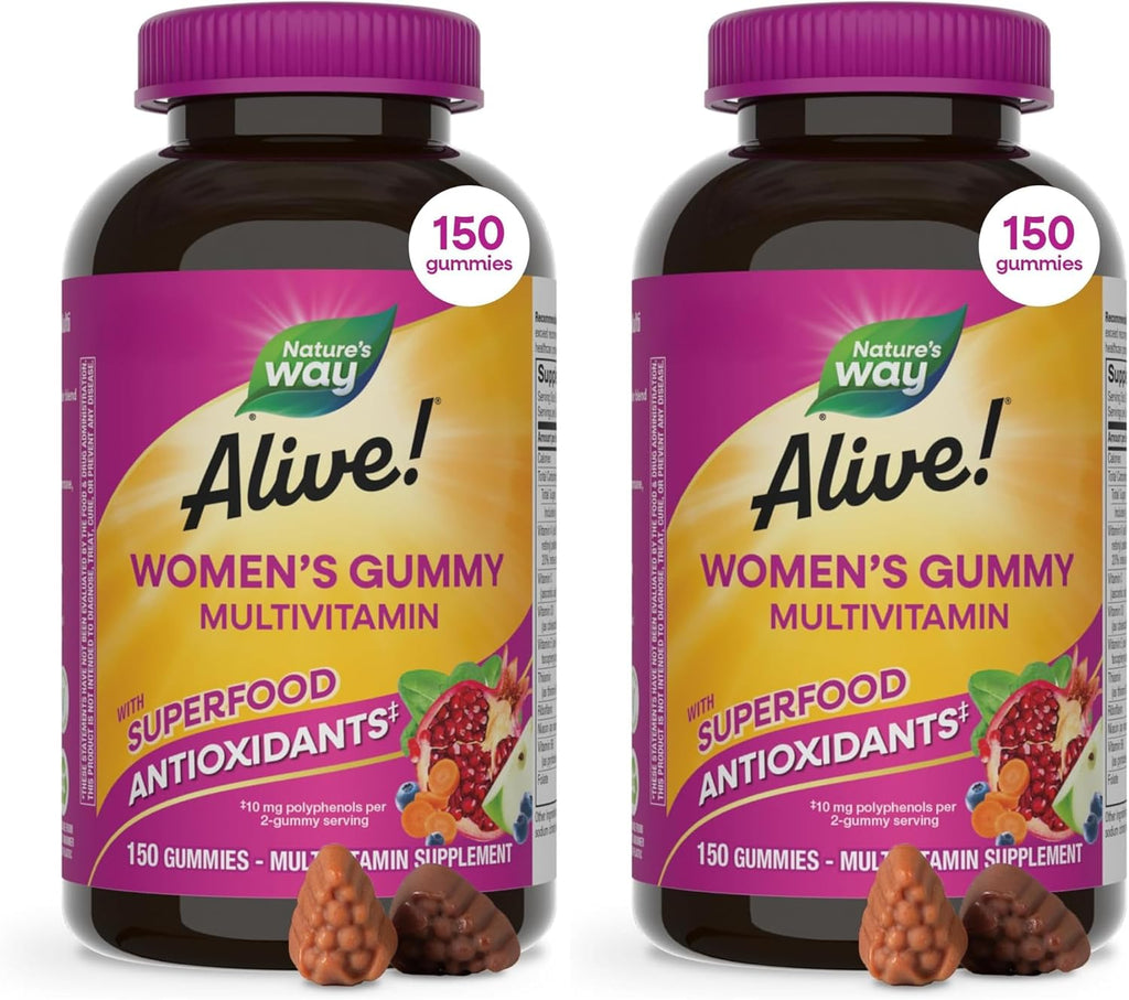 Nature's Way Alive! Gomitas Multivitamínicas para Mujeres, Sabor Bayas, 150 uds