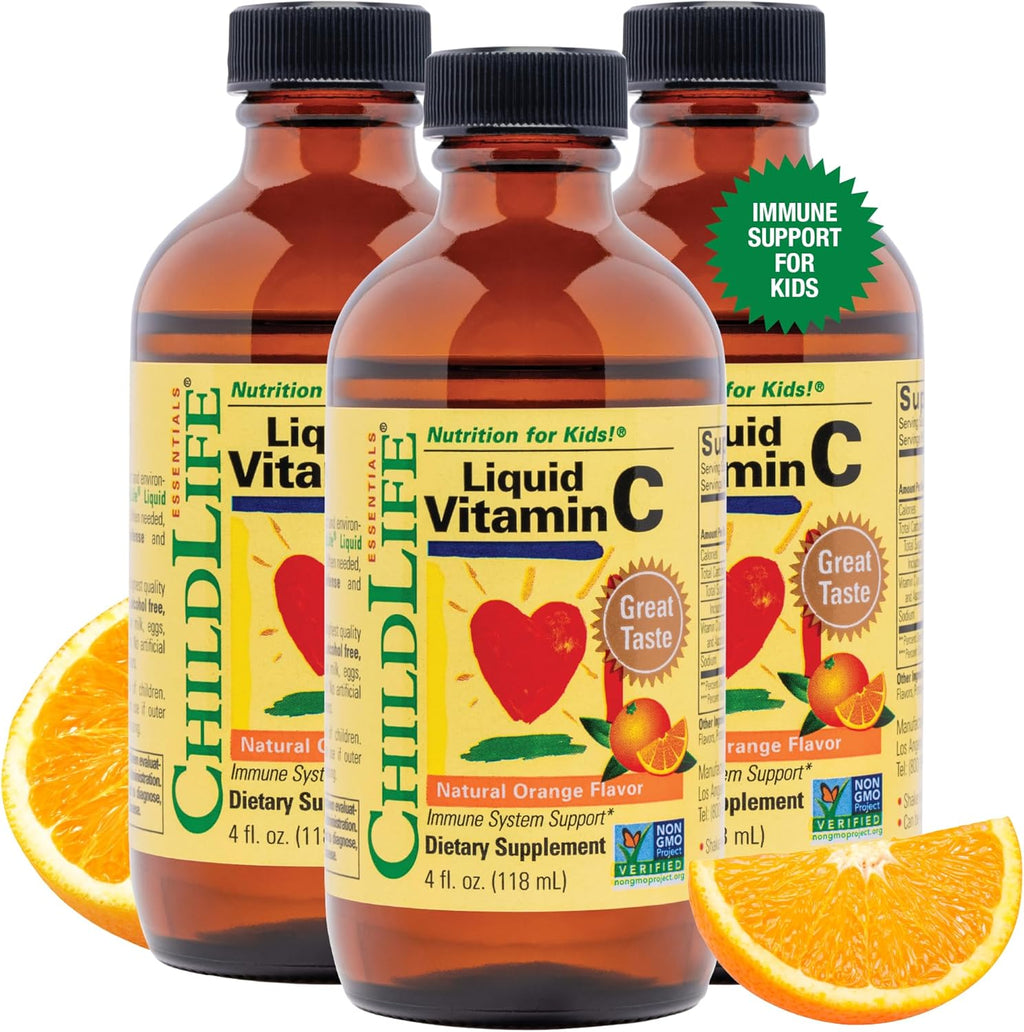 ChildLife Essentials Vitamina C Líquida para Niños - 4 fl oz (Paquete de 3)
