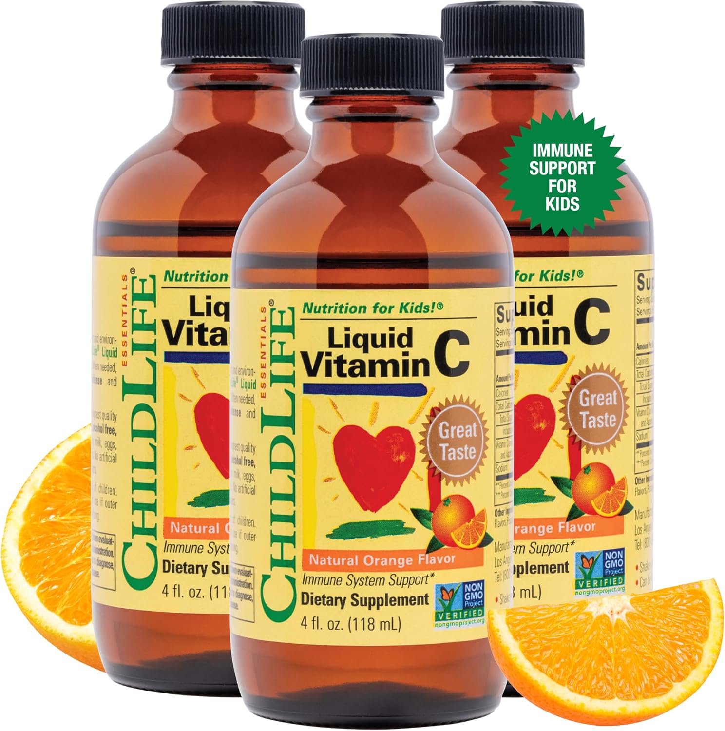 ChildLife Essentials Vitamina C Líquida para Niños - 4 fl oz (Paquete de 3)