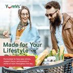 YumV's De-Stress Gummies con GABA, L-Teanina y Melisa - Sabor a Frutos del Bosque - Gominolas Calmantes para Adultos y Adolescentes - 42 unidades
