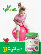 Carlyle Kids B Complex Gummies | 90 Gominolas | Con Vitaminas B1, B2, B6, B12 y Extracto de Ashwagandha | Sabor Melocotón y Frambuesa | Vegano, Sin Gluten y No-GMO