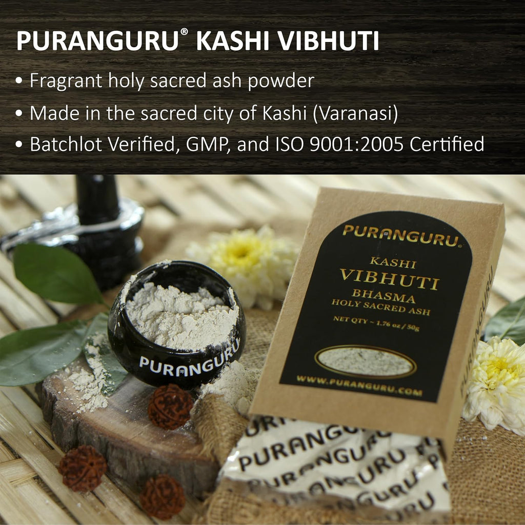 Kashi Vibhuti Powder – Polvo de Ceniza Sagrada Hindú (50g)