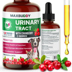 MaxBuddy Gotas para el Cuidado Urinario de Perros y Gatos - Apoyo para Riñón y Vejiga