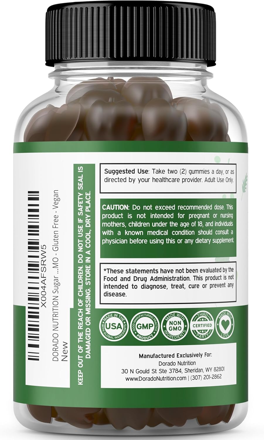 Fruit and Veggies Supplement (120 Gominolas) - Gominolas de Frutas y Verduras sin Azúcar para Adultos - Apoyo Inmunológico - No OGM, Vegano