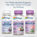 SOLARAY Vital Extracts Mangostán 500mg - Extracto de Fruta de Mangostán con 75mg de Xantonas y 100mg de Polifenoles - Vegano, Sin Gluten - 60 Cápsulas