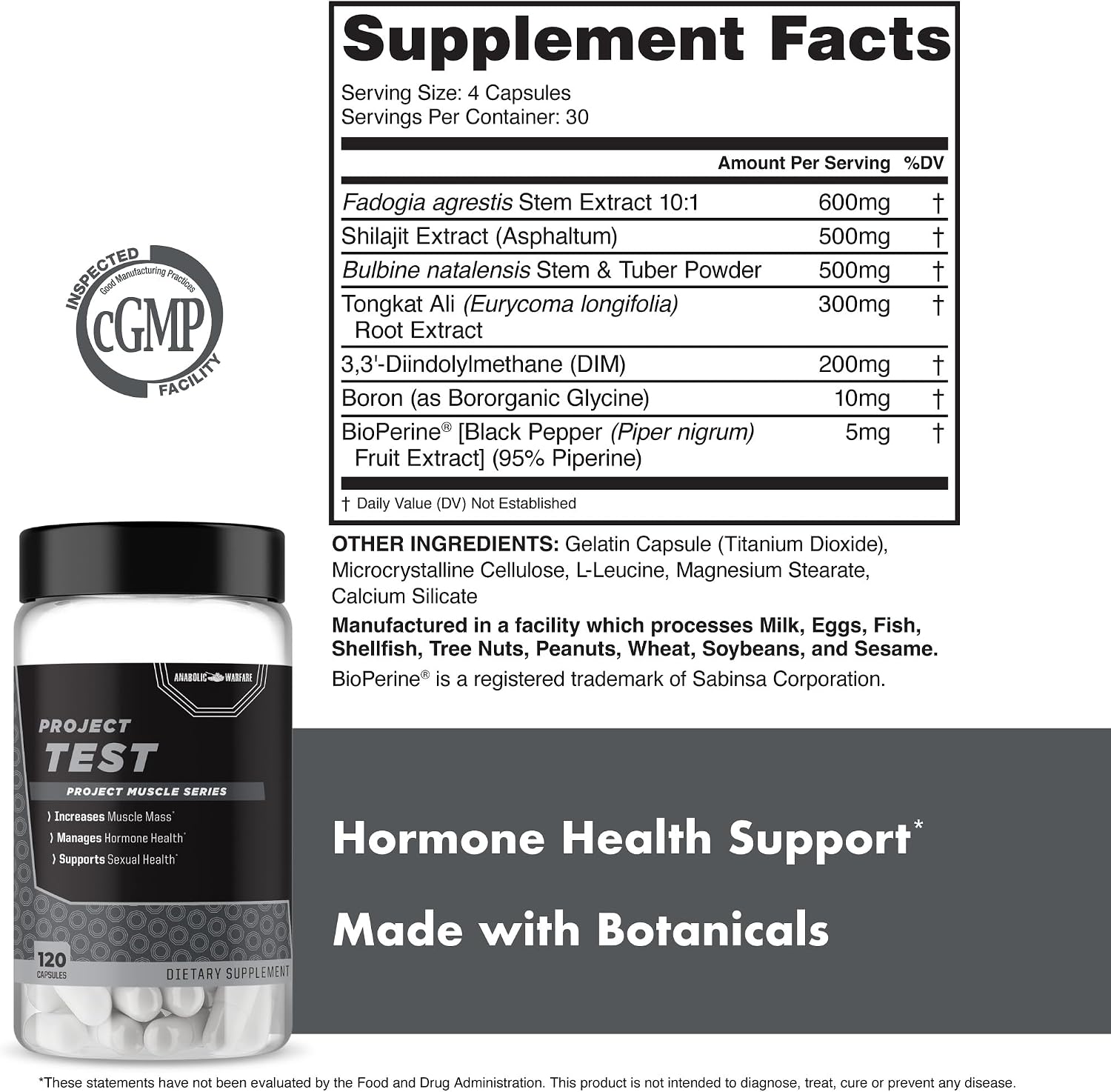 Anabolic Warfare Project Test – Apoyo Muscular y Hormonal con Botánicos