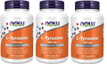 L-Tirosina 500 mg 120 Cápsulas (Paquete de 3) - NOW Foods
