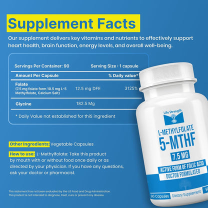 LifeStrength L-Metilfolato 7.5mg - 90 – Formación normal de células sanguíneas : Ayuda a la formación normal de – Image 2
