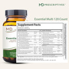 MD Prescriptives Essential Multi (Liberación Retardada) - Complejo Multivitamínico y Mineral - 120 Cápsulas