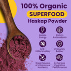 Polvo de Haskap Berry Puro - 30 Días de Suministro
