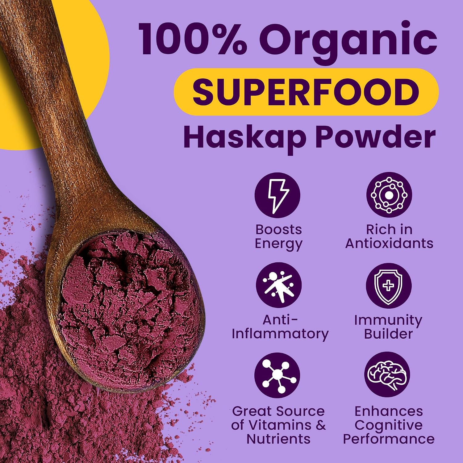 Polvo de Haskap Berry Puro - 30 Días de Suministro