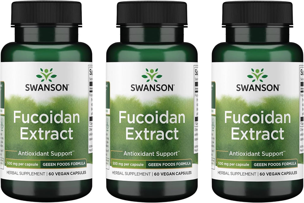 Extracto de Fucoidan de Alga Parda, 500 mg, 60 Cápsulas Veganas