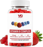 VITA GLOBE Complejo B + Vitamina C Gomitas - Sabor Fresa, 60 uds