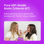 NutraChamps Gominolas de Biotina 5000mcg con Colágeno, Queratina y Más – Vitaminas para Cabello, Piel y Uñas – Enriquecido con Vitamina C, D3 y Zinc