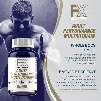 FXSUPPS Performance Multi-Vitamin con – No superar la dosis diaria recomendada. – Image 5