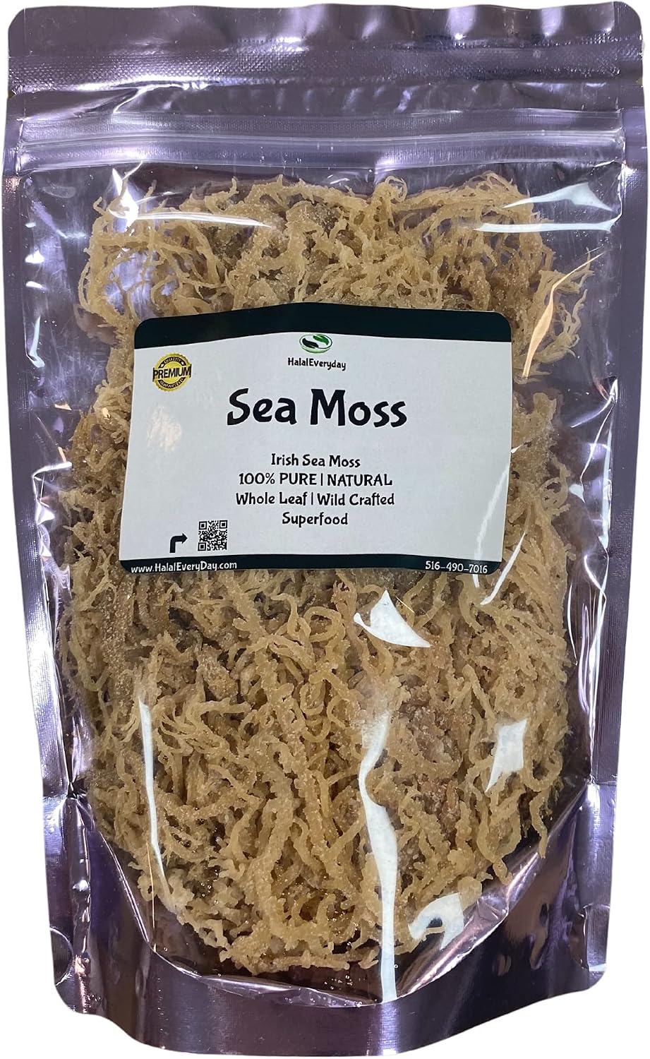 HalalEveryDay Musgo Marino Irlandés Silvestre - 100% Puro y Natural - 4 oz (113 g)