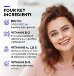 Elon Matrix 5000 Multivitamínico Completo - Biotina 5000 mcg para Cabello, Piel y Uñas - 120 Días (Pack de 2)