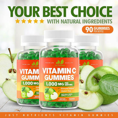 Vitamin C 1000mg Gummies (90 Count) - – El metabolismo energético normal. – Image 4
