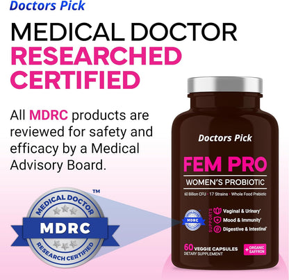Doctors Pick Fem Pro Probióticos para – Sueño reparador: Algunas usuarias reportan una mejora en la calidad del – Image 5