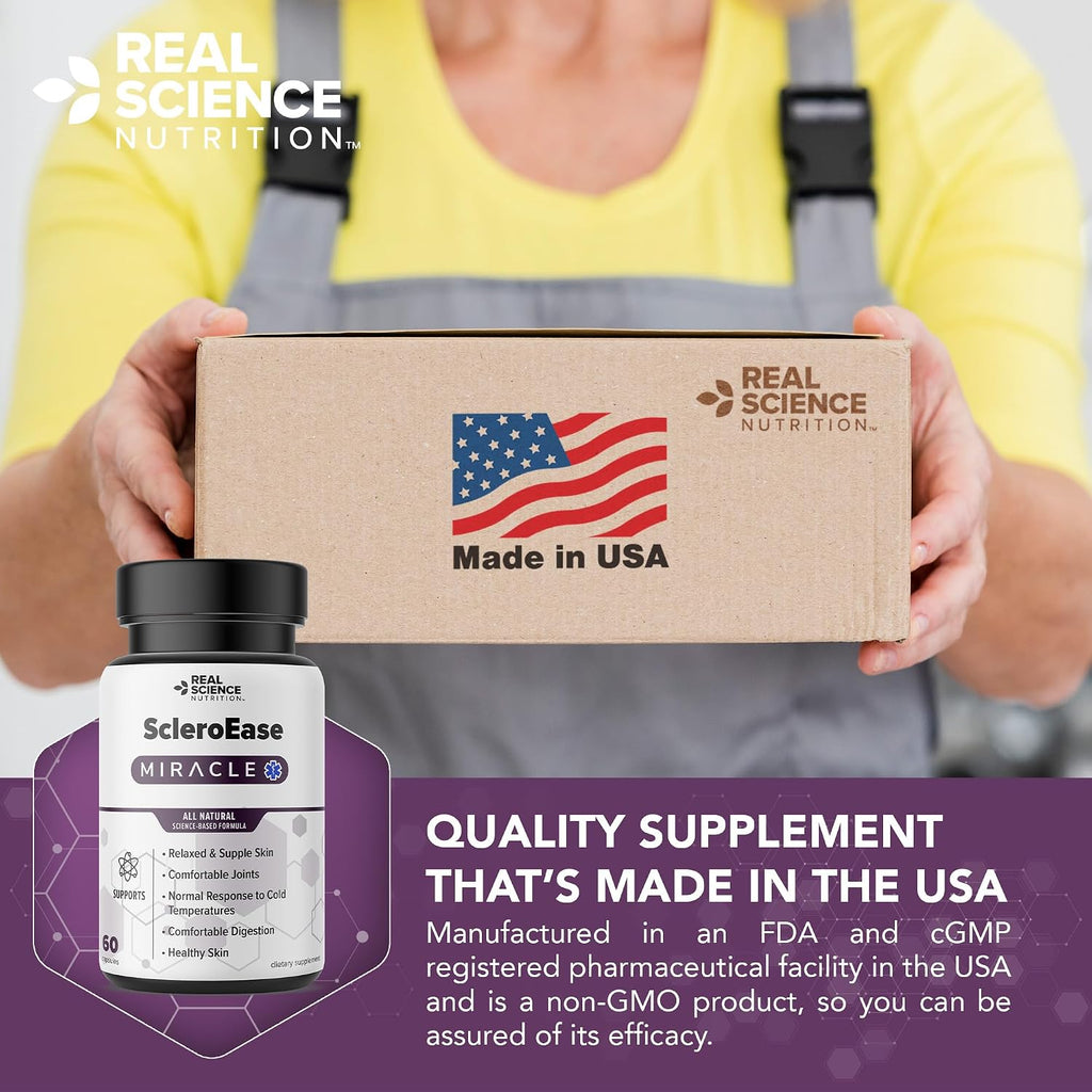 Real Science Nutrition ScleroEase - Complejo de vitaminas y minerales para apoyo en esclerodermia