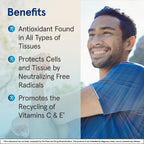 Jarrow Formulas Reduced Glutathione 500 mg - 120 Vegetable Capsules - Intracellular Antioxidant