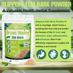 Slippery Elm (Olmo Americano) en Polvo Orgánico - 1 Libra (454 g)