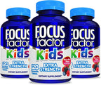 Focus Factor Kids Extra Strength - 120 comprimidos masticables (Pack de 3)
