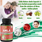 Cápsulas de Amla Orgánico 2250mg con Arjuna y Ajo | Cona Nature