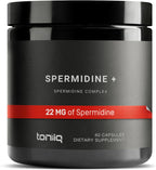 Toniiq 22mg Ultra Concentrated Spermidine Supplement - Espermidina 22mg - 60 Cápsulas Vegetarianas