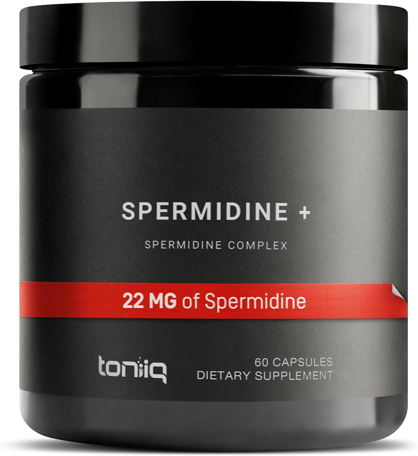Toniiq 22mg Ultra Concentrated Spermidine Supplement - Espermidina 22mg - 60 Cápsulas Vegetarianas