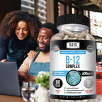Kaya Naturals Complejo B-12 - Multivitamínico para Mujeres y Hombres - 60 Comprimidos