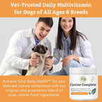 Canine Complete - Multivitamínico en polvo para perros - 454 g (1 libra) - Suplemento vitamínico diario para comida casera - Salud inmunológica, piel, pelaje y bienestar general - Todas las razas - 45 dosis