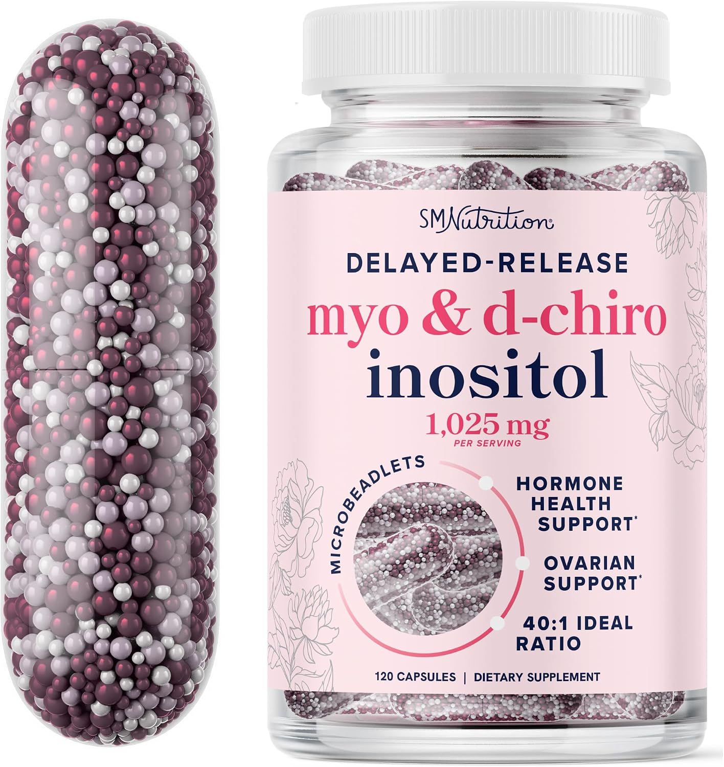 Myo-Inositol y D-Chiro Inositol 40:1 - 120 Cápsulas Vegetales