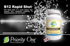 Priority One Vitamins B12 Rapid Shot 60 Comprimidos Masticables Nano - Metilcobalamina Vitamina B12