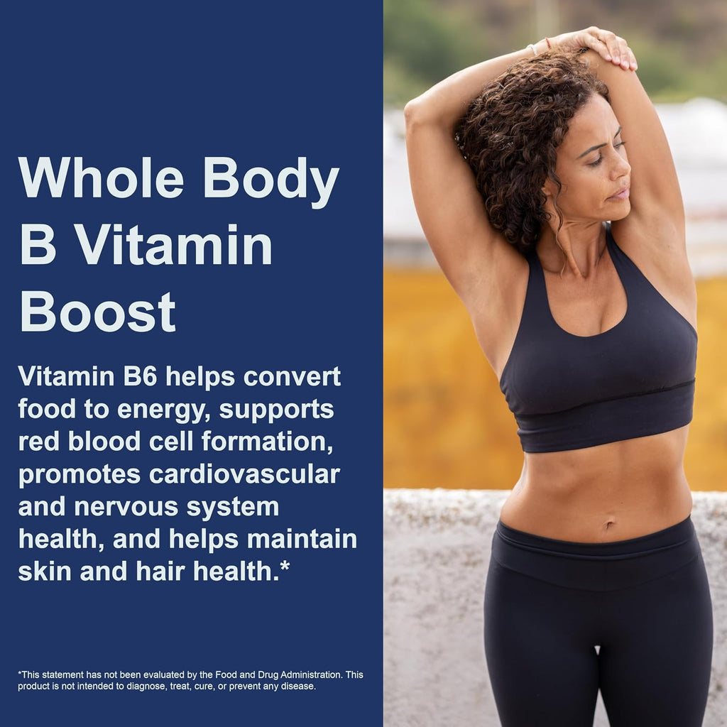 Carlson - B-6 Líquido, Vitamina B-6, Producción de Energía, Salud Cardíaca, Sabor a Limonada de Bayas, 120 mL