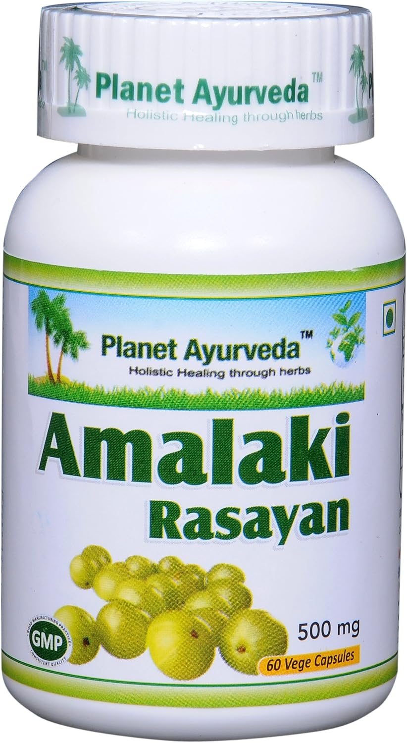 Planet Ayurveda Amlaki Rasayan, 500mg Cápsulas Vegetales - 2 Frascos