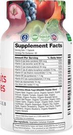 FeelGood Superfoods Vita Fruits and Veggies - Multivitamínico Orgánico de Frutas y Verduras, 60 Cápsulas
