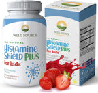 Histamine Shield Plus Antihistamínico Natural para Niños, 60 Comprimidos Masticables Sabor Fresa
