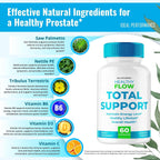 Healthy Flow Total Support - Cápsulas de Fórmula Avanzada, Naturales, 3 Envases