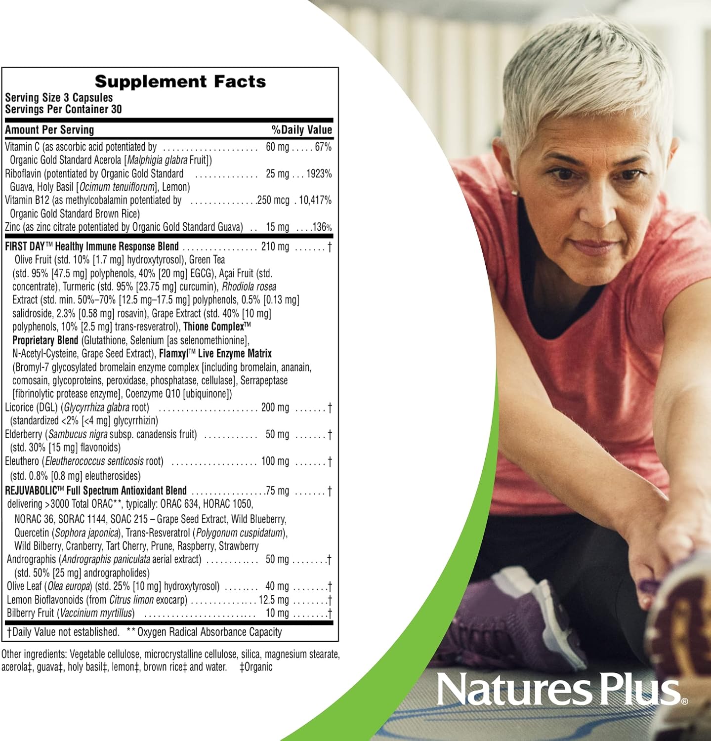 NaturesPlus AgeLoss Lung Support - 90 Capsules - Vegetarian, Gluten-Free