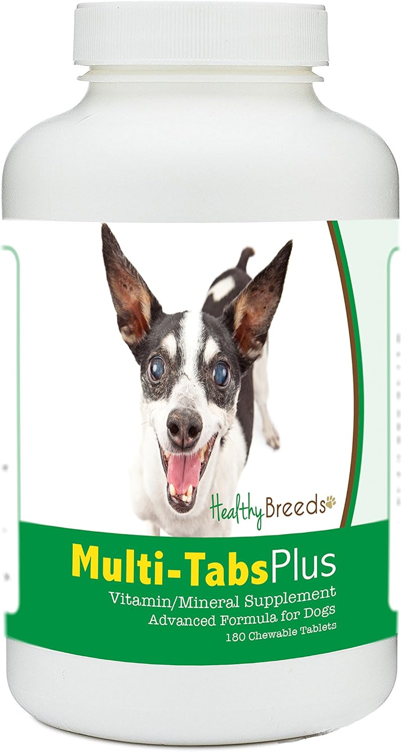 Healthy Breeds Rat Terrier Multi-Tabs Plus – Comprimidos masticables para perros (180 unidades)