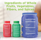 Balance of Nature Whole Health System - Whole Food Fruits & Veggies and Fiber & Spice Supplements - 30 Servings Each