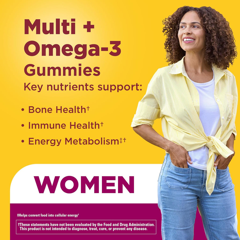 Nature Made Multivitamínico Mujer con Omega-3, 150 Gominolas