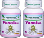 Vasaka - 2 Bottles (60 Capsules, 500mg each) - Planet Ayurveda