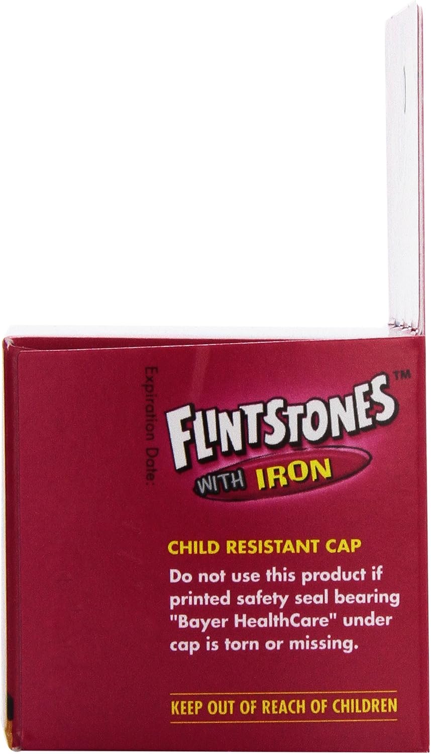 Flintstones Multivitamínico con Hierro - 60 Comprimidos Masticables para Niños